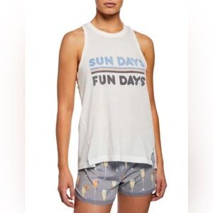 PJ SALVAGE Sunday Funday Tank‎ Top Large NWT Sleep